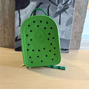 Crocs Small Mini Crocband Backpack 2.0 Lime Kelly Green Zipper Adjustable Straps